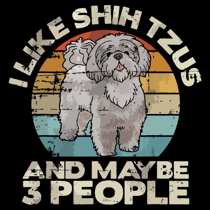Shih Tzu T Funny Dog Lover Tee Retro Shih Tzu 16 in Basic Backpack