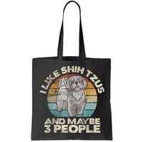 Shih Tzu T Funny Dog Lover Tee Retro Shih Tzu Bag