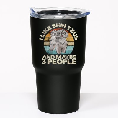 Shih Tzu T Funny Dog Lover Tee Retro Shih Tzu Tumbler
