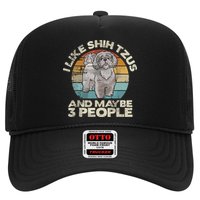 Shih Tzu T Funny Dog Lover Tee Retro Shih Tzu Hat