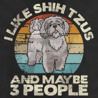 Shih Tzu T Funny Dog Lover Tee Retro Shih Tzu Golf Towel