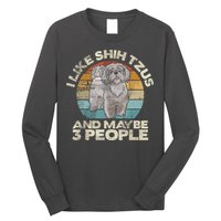 Shih Tzu T Funny Dog Lover Tee Retro Shih Tzu Long Sleeve Shirt