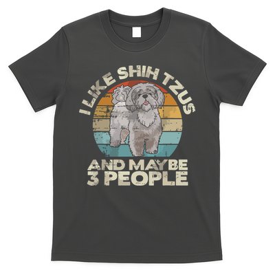 Shih Tzu T Funny Dog Lover Tee Retro Shih Tzu T-Shirt