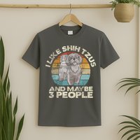 Shih Tzu T Funny Dog Lover Tee Retro Shih Tzu T-Shirt