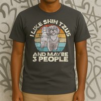Shih Tzu T Funny Dog Lover Tee Retro Shih Tzu T-Shirt