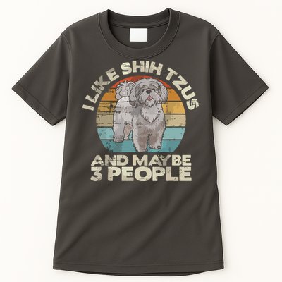 Shih Tzu T Funny Dog Lover Tee Retro Shih Tzu Tall T-Shirt