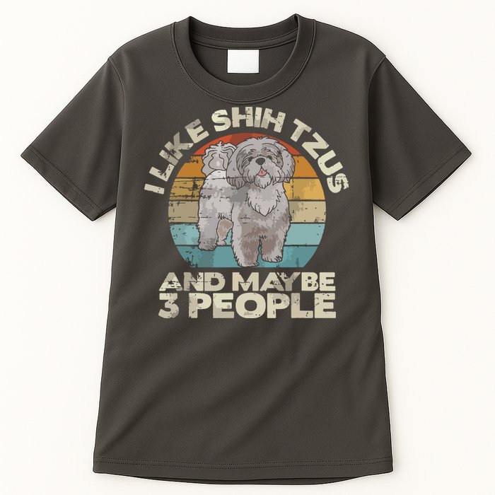 Shih Tzu T Funny Dog Lover Tee Retro Shih Tzu Tall T-Shirt