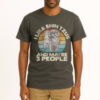 Shih Tzu T Funny Dog Lover Tee Retro Shih Tzu Tall T-Shirt