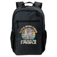 Shih Tzu T Funny Dog Lover Tee Retro Shih Tzu Backpack