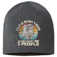 Shih Tzu T Funny Dog Lover Tee Retro Shih Tzu Sustainable Beanie
