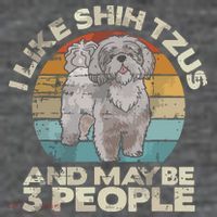 Shih Tzu T Funny Dog Lover Tee Retro Shih Tzu Sustainable Beanie