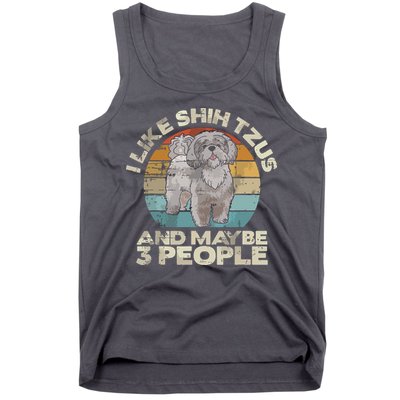 Shih Tzu T Funny Dog Lover Tee Retro Shih Tzu Tank Top