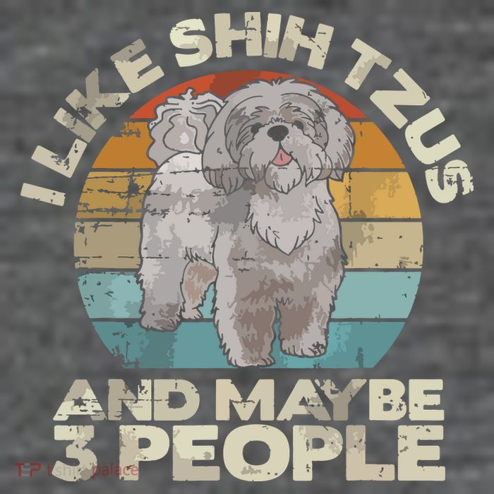 Shih Tzu T Funny Dog Lover Tee Retro Shih Tzu Wool Snapback Cap