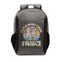 Shih Tzu T Funny Dog Lover Tee Retro Shih Tzu Vector Backpack