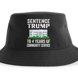 Sentence Trump To 4 Years Of Community Service Political Sustainable Bucket Hat