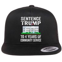 Sentence Trump To 4 Years Of Community Service Political Flat Bill Trucker Hat