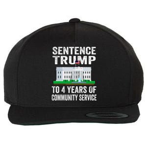 Sentence Trump To 4 Years Of Community Service Political Wool Snapback Cap