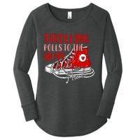 Strolling To The Polls In My Chucks And Pearls Kamala 2024 Women's Perfect Tri Tunic Long Sleeve Shirt