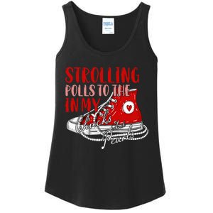 Strolling To The Polls In My Chucks And Pearls Kamala 2024 Ladies Essential Tank