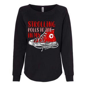 Strolling To The Polls In My Chucks And Pearls Kamala 2024 Womens California Wash Sweatshirt