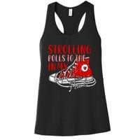 Strolling To The Polls In My Chucks And Pearls Kamala 2024 Women's Racerback Tank