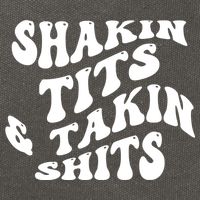 Shakin Tits & Takin Shits Quotes Sayings Cotton Canvas Backpack