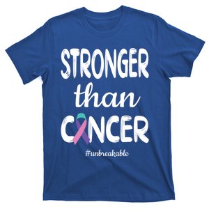 Stronger Than Thyroid Cancer Warrior Meaningful Gift T-Shirt