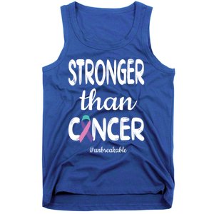 Stronger Than Thyroid Cancer Warrior Meaningful Gift Tank Top