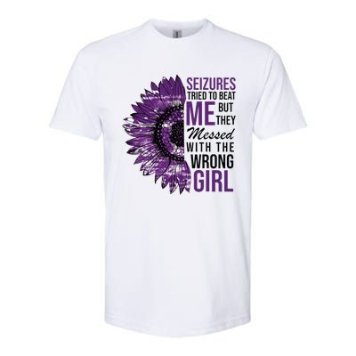 Seizures Tried To Beat Me But They Messed With The Wrong Softstyle® CVC T-Shirt