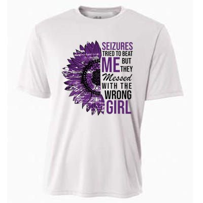 Seizures Tried To Beat Me But They Messed With The Wrong Cooling Performance Crew T-Shirt