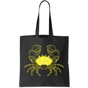 Salty To The Core Crab Tote Bag