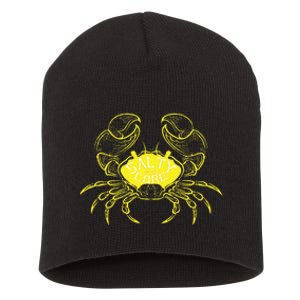 Salty To The Core Crab Short Acrylic Beanie