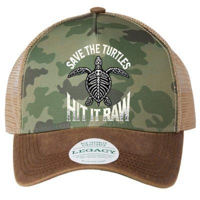 Save The Turtles Hit It Raw Legacy Tie Dye Trucker Hat