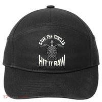 Save The Turtles Hit It Raw 7-Panel Snapback Hat