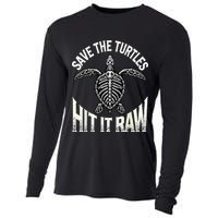 Save The Turtles Hit It Raw Cooling Performance Long Sleeve Crew