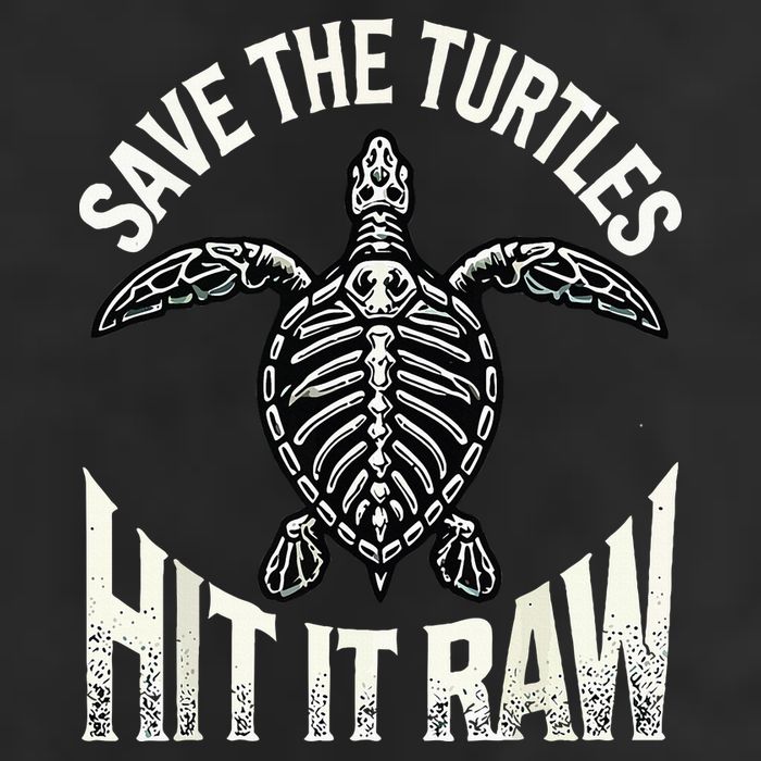 Save The Turtles Hit It Raw Golf Towel