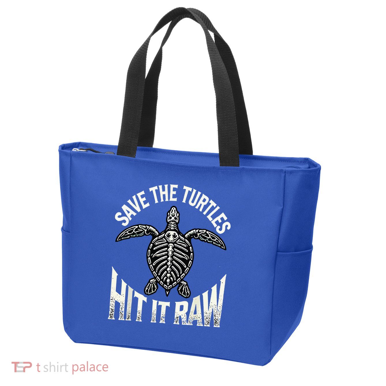 Save The Turtles Hit It Raw Zip Tote Bag