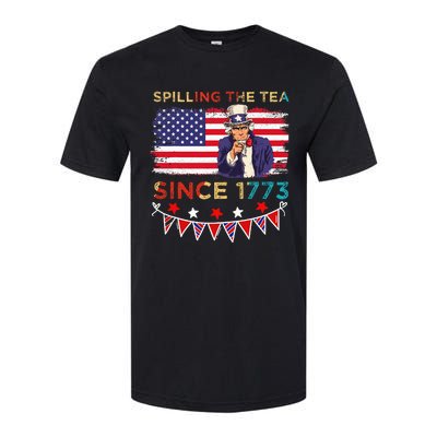 Spilling the Tea Since 1773 American Patriotic 4th of July Softstyle CVC T-Shirt