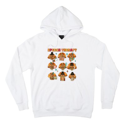 Speech Therapy Turkey Slp Speech Therapist Fall Thanksgiving Hoodie