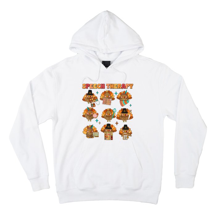 Speech Therapy Turkey Slp Speech Therapist Fall Thanksgiving Hoodie