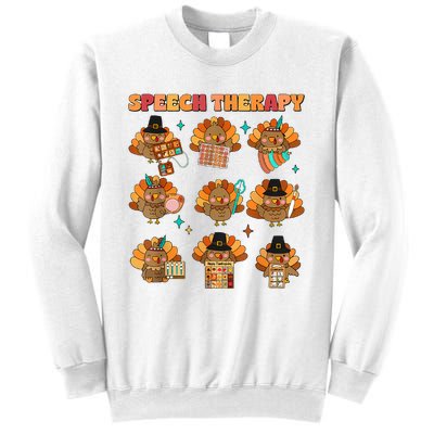 Speech Therapy Turkey Slp Speech Therapist Fall Thanksgiving Sweatshirt