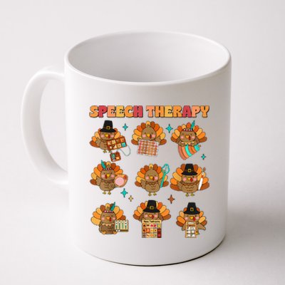 Speech Therapy Turkey Slp Speech Therapist Fall Thanksgiving Coffee Mug