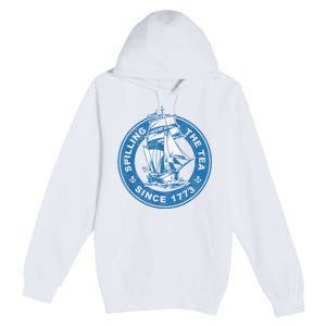 Spilling The Tea Since 1773 Funny US History Teacher Boston Premium Pullover Hoodie