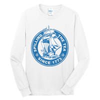 Spilling The Tea Since 1773 Funny US History Teacher Boston Tall Long Sleeve T-Shirt