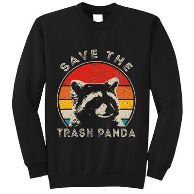 Save The Trash Pandas Funny Raccoon Animal Lover Funny Sweatshirt