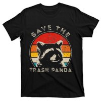 Save The Trash Pandas Funny Raccoon Animal Lover Funny T-Shirt