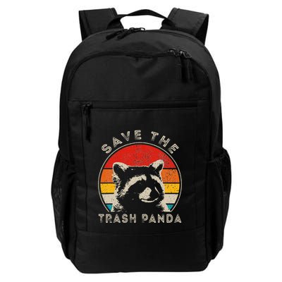 Save The Trash Pandas Funny Raccoon Animal Lover Funny Daily Commute Backpack