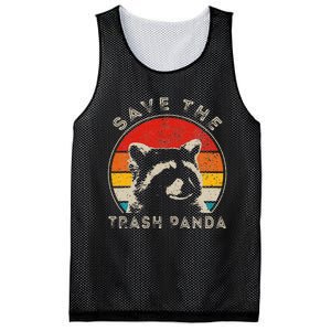 Save The Trash Pandas Funny Raccoon Animal Lover Funny Mesh Reversible Basketball Jersey Tank