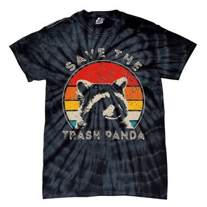 Save The Trash Pandas Funny Raccoon Animal Lover Funny Tie-Dye T-Shirt