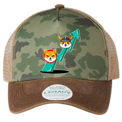 Shiba To The Moon Chart Legacy Tie Dye Trucker Hat